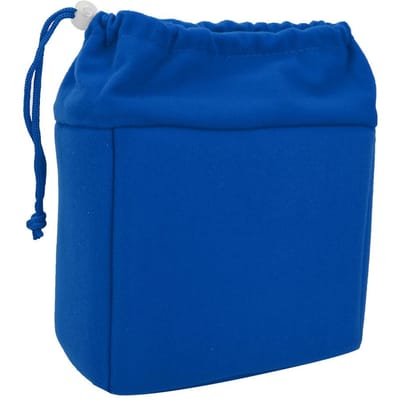 Waterdichte Schokbestendige DSLR Camera Lens Inzet Tas Gewatteerde Hoes Met Trekkoord (Waterblauw) donkerblauwe kleur