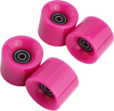 Longboard Wielen Set 4x 78A Inclusief ABEC-9 Lagers en Spacers - Compleet Skateboard Wiel Set