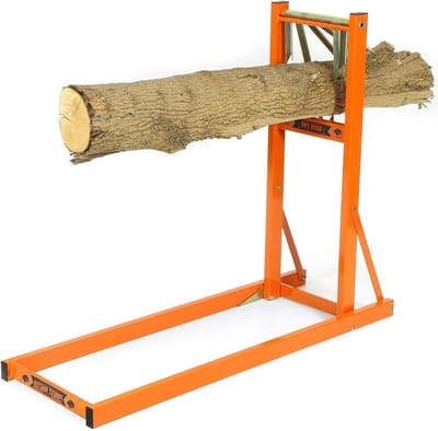 Zaagstandaard Boomstammen - Zaaghulp Houtbok - Brandhout Zagen - Automatische Klemfunctie - max. 4m 150kg - Metaal