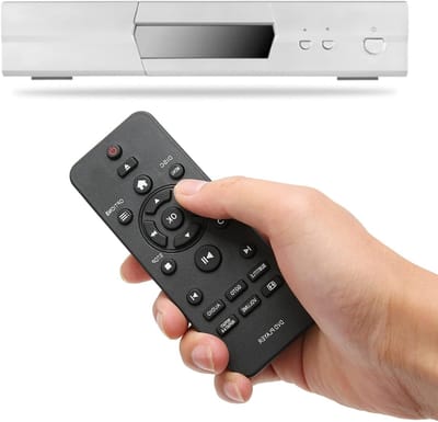Vervangende Afstandsbediening - DVD Afstandsbediening - DVD Kijken - Geen Programmering Nodig - 12 x 5 x 3 cm - Zwart