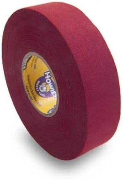 Professionele Klevende Cloth Hockey Tape 25mm Donkerrood 23m