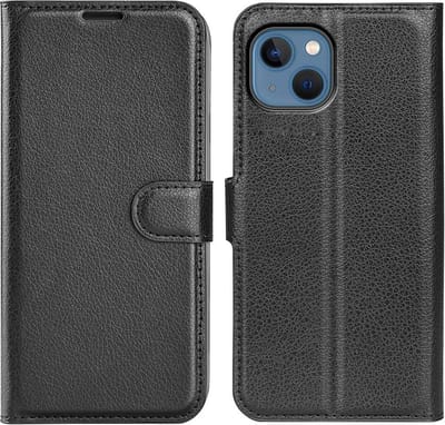 Coverup Hoesje - Geschikt voor iPhone 14 Hoesje - Coverup Book Case - Zwart