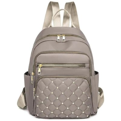 Mode Rugzak Vrouwen Hoge Kwaliteit Nylon Rugzakken Vrouwelijke Grote Reis Rugzak Grote Schooltassen voor Tienermeisjes Schoudertas 13 inches gray
