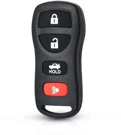 XEOD Autosleutelbehuizing - sleutelbehuizing auto - sleutel - Autosleutel / Geschikt voor: Nissan 4 knops