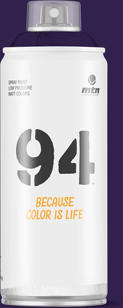 MTN94 ELECTRA VIOLET spuitverf - 400ml lage druk en matte afwerking