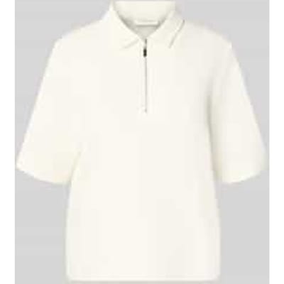 regular fit poloshirt met ritssluiting