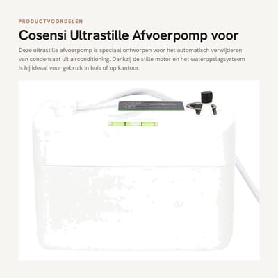 Dailygoods - Ultrastille Afvoerpomp voor Airconditioning met Vlotter
