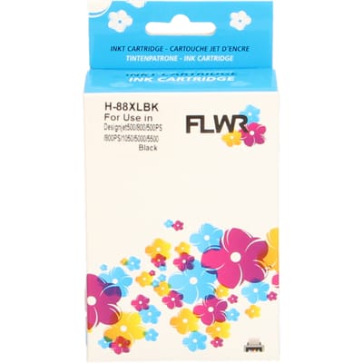 FLWR - Cartridges / HP 88XL / zwart / Geschikt voor HP
