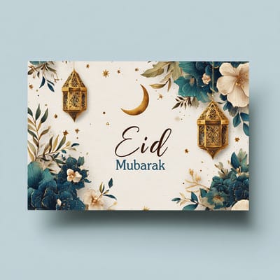 12 Ramadan wenskaarten - Ramadan Decoratie - Suikerfeest - Suikerfeest cadeaus - Ramadan 2026 - Eid Mubarak - Ramadan versiering - Ramadan mubarak
