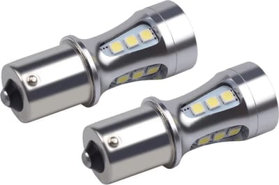 TLVX Autolampen set LED - BA15S P21W 1156 - Kleur 6000K Wit licht - Fel - Lens - Canbus - DRL - Achterlicht - Achteruitrijverlichting - Reserve Light - 12V - 2 stuks