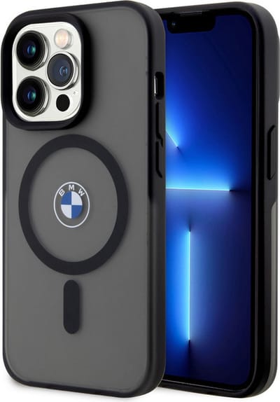 BMW IML Signature Back Case (MagSafe Compatible) - Geschikt voor Apple iPhone 15 Pro (6.1") - Zwart