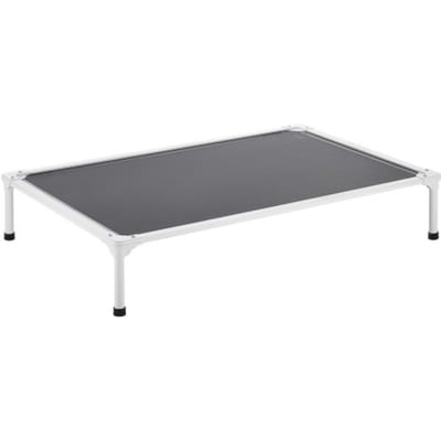 VEVOR Verhoogd Hondenbed voor Grote Honden, Draagbare Verhoogde Hondenligstoel met Aluminium Buis Metalen Frame en Ademend Teslin Mesh, Koel Huisdierbed XL (1250 x 830 mm) Grijs