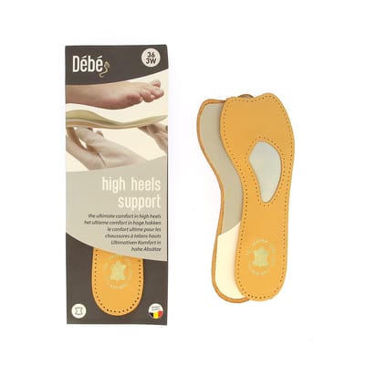 DEBE High heels support - Inlegzool voor comfort en grip bij hoge hakken - 36