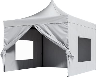 Opvouwbaar tuinhuis - Party tent - Luxe paviljoen - 3x3 m - Wit