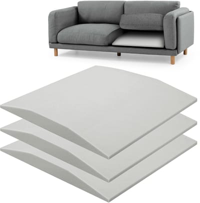 Dailygoods- Sofabeschermer Hoogdichte Schuim - Ondersteuning voor Zitkussen - Reparatie voor Doorhangende Meubels - 50 x 50 x 5 cm - Set van 3 - Bankkussen
