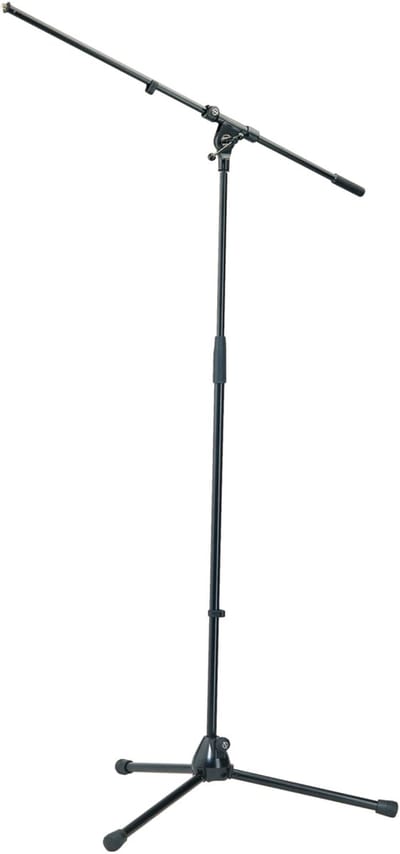 König & Meyer 210/2 microstatief,zwart zware voet, Galgen - Microfoonstandaard