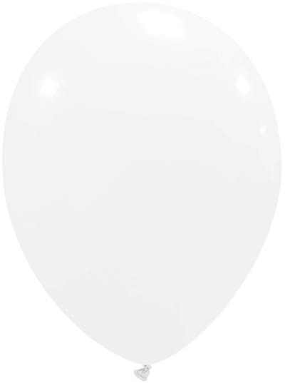 10x Witte latex ballonnen 30 cm (12 inch) – biologisch afbreekbaar – geschikt voor helium of lucht