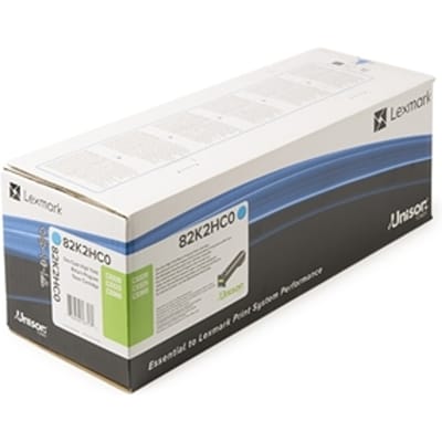 Lexmark 82K2HC0 toner cartridge cyaan hoge capaciteit (origineel)