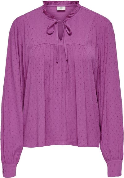 JDY - JDYLIMA LIFE L/S TIE DETAIL TOP WVN - Dames - Blouses