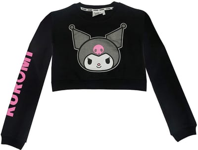 Kuromi Sweater voor Meisjes – Zwarte Trui met Print – Officieel Gelicenseerd Sanrio