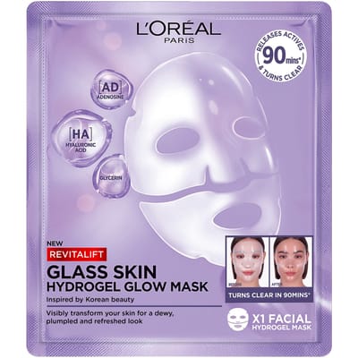 L'Oréal Paris Revitalift Filler Glass Skin Hydrogel Glow Mask Single Pack