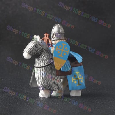 Moc de Haute Qualité Style Armée Médiévale de Haute Qualité Croisé de Haute Qualité Chevalier de Haute Qualité Bâtiment de Haute Qualité Briques de Haute Qualité