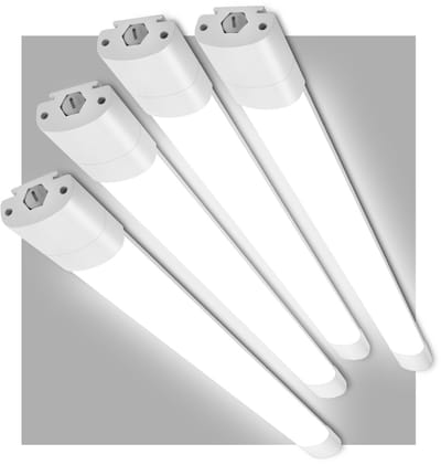 Oraymin 4x LED TL Lamp 120cm - 36W 4000K IP66 - Doorkoppelbaar - Voor Garage & Magazijn