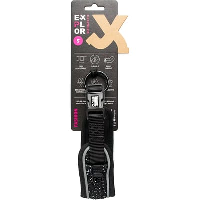 Duvoplus - Halsband Voor Dieren - Hond - Ultimate Fit Control Halsband Fashion Xs - 30-33cm Granite Black - 1st