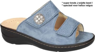 Fidelio Hallux -Dames - blauw licht - slippers & muiltjes - maat 37
