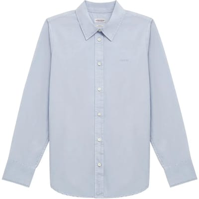 Guess Jeans Oversize Pocket Overhemd Met Lange Mouwen Blauw XS Vrouw