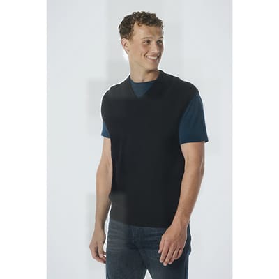No Excess Spencer V-neck Relief Rib Jacquard With Wool Black Maat: XXL | Sweaters Outlet | Heren | Zwart