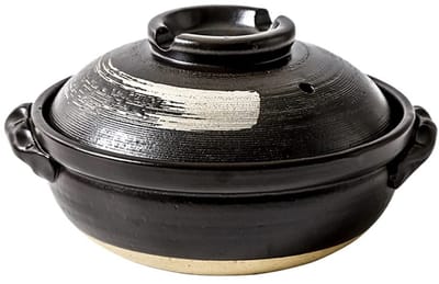 Dailygoods- Braadpan Keramisch - Antiaanbaklaag - Met Deksel - Hittebestendig - 900 ml - Glad Geglazuurd Oppervlak - Stoofpan
