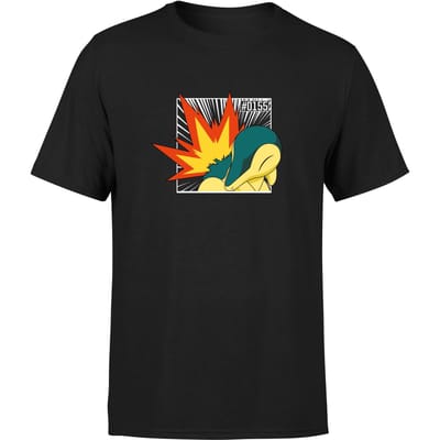Pokemon Cyndaquil Men's T-Shirt - Black - S