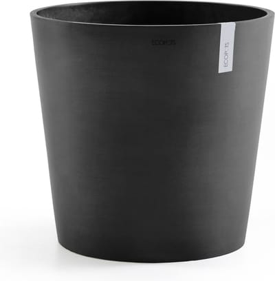 Ecopots Amsterdam 50 - Dark Grey - Ø50,5 x H43,5 cm - Ronde donkergrijze bloempot