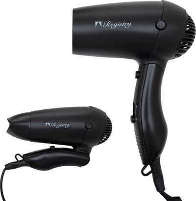 Föhn - Inklapbaar Handvat - 175 cm Snoer - 3 Snelheden - Perfect Voor Reizen - Incl. Cool Shot Knop - Fohn - 1500 W - Zwart