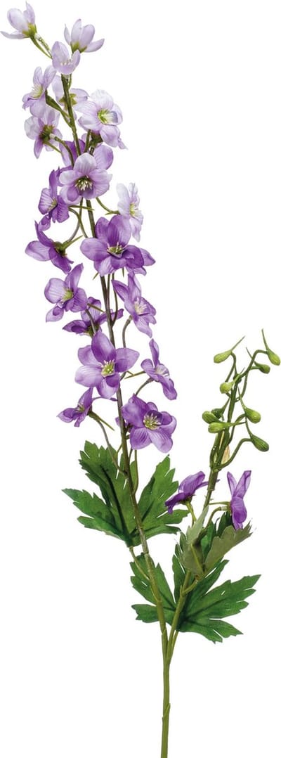 Emerald - Kunstbloem Ridderspoor 77cm lichtpaars - Kunstplant voor binnen