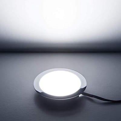 LED Inbouwspot 12V 3W Chrome Koud Wit