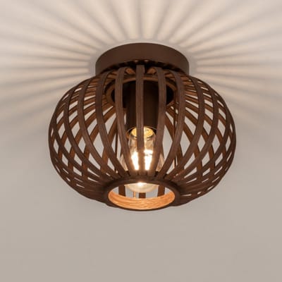 Lumidora Plafondlamp 75668 - Plafonniere - WILLEMIJN - E27 - Bruin - Metaal - ⌀ 24 cm