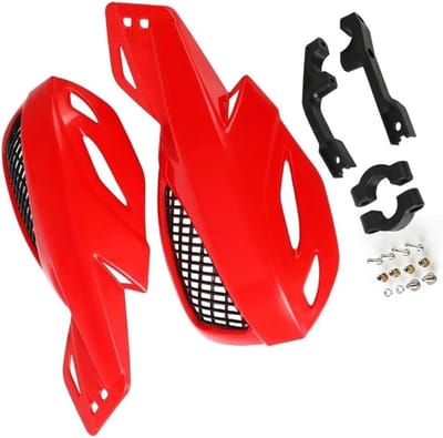 Motorfiets Handkappen - Stuur Beschermers - Rijcomfort Verbeteren - CNC Aluminium - 7/8'' 22mm - Rood