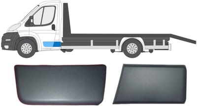 Sierlijsten zijlijsten set voor enkele cabine voor Fiat Ducato 2006-2018 / Links