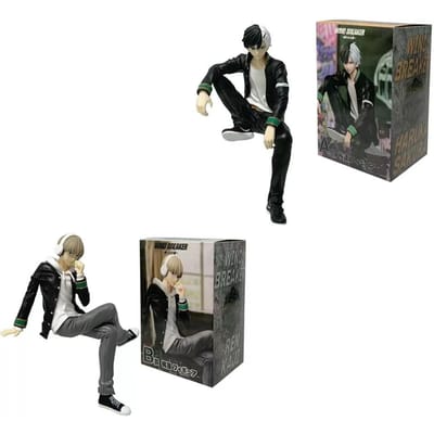 Anime WIND BREAKER Sakura Haruka Figuur Kaji Ren Noodle Stopper Zittend Model Speelgoed Cadeau Pop Actiefiguur gray