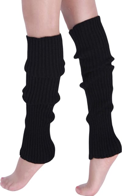 Livano Beenwarmers - Dames - Overknee - Ballet - Wol - Kniekousen - Leg Warmers - Warm - Zwart