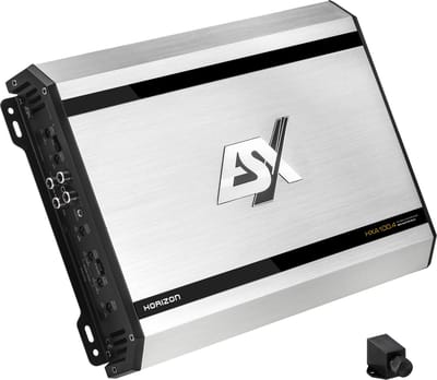 ESX HORIZON HXA100.4 4 kanaals Auto versterker / Class a/b / 4 x 100W RMS incl bass controller / Nieuw model