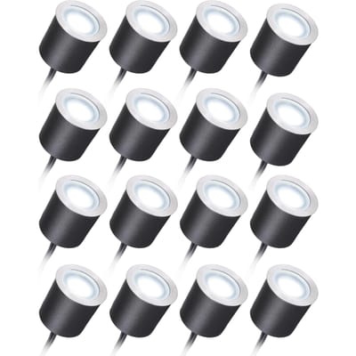 DC12V Laagspanning Inbouw LED Dekverlichting IP67 Waterdichte Buiten Inbouwlamp Landschapsverlichting 16pcs