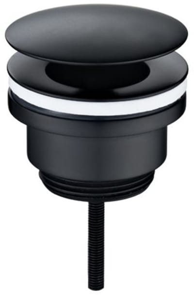 Wiesbaden UniMatch Open Afvoerplug 5/4 Inch - Mat Zwart