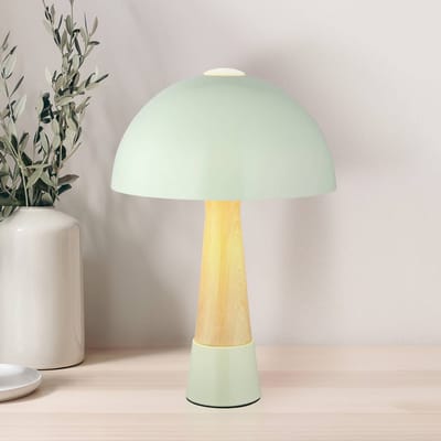 Globo - tafellamp - PAULIN - groen - metaal - Ø 25cm - E27 - 51570114