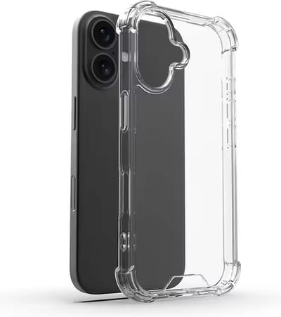 Hoesje geschikt voor iPhone 16 Transparant - Shock Proof Hoesje geschikt voor iPhone 16 Doorzichtig - Doorzichtig