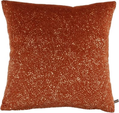 Claudi - sierkussen Carmela - burned orange - 45x45 cm