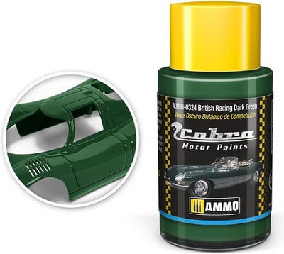 AMMO by Mig Jimenez Hobbyverf Acrylverf - MIG 0324 Cobra Motor Paints - British Racing Dark Green - Matt - Acryl - 30ml Verf potje - 30 ml