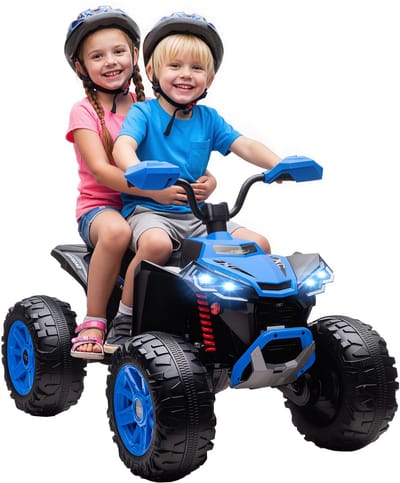 AIYAPLAY Elektrische kinderauto Kunststof, Metaal 109L x 68,5B x 76H cm Blauw
